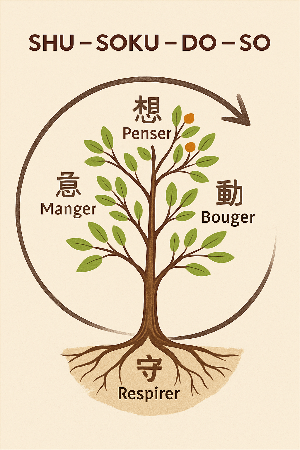 Les 4 piliers essentiels de notre santé et de notre&nbsp;apprentissage.