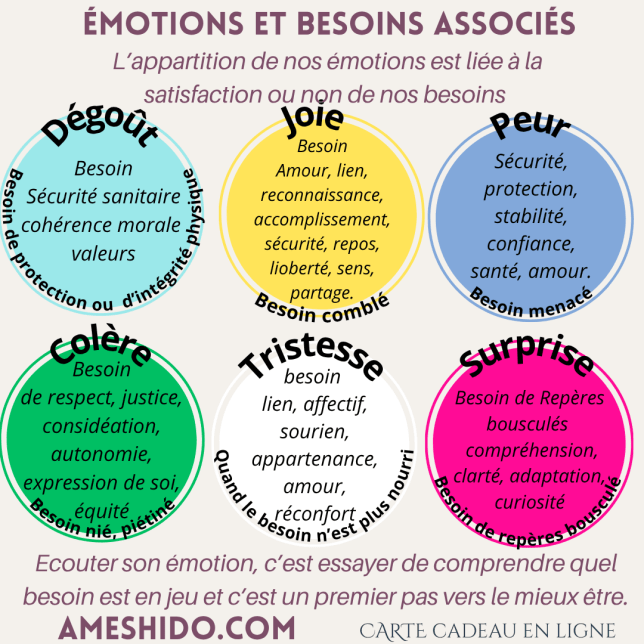 Emotions et besoins associés, une clef pour&nbsp;comprendre